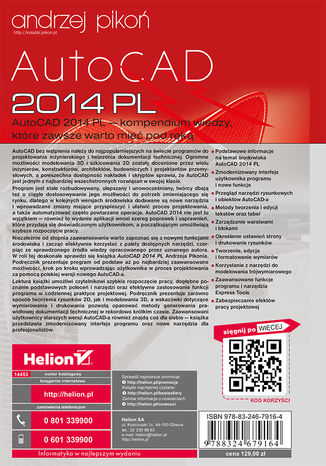 Tylna okładka: AutoCAD 2014 PL