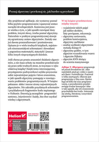 Tylna okładka: Algorytmy. Ilustrowany przewodnik