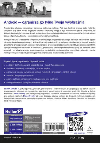 Tylna okładka: Android. Wprowadzenie do programowania aplikacji. Wydanie V