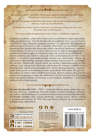 Sztuka wojny wedug Machiavellego Niccolo Machiavelli - ty okadki ksiki