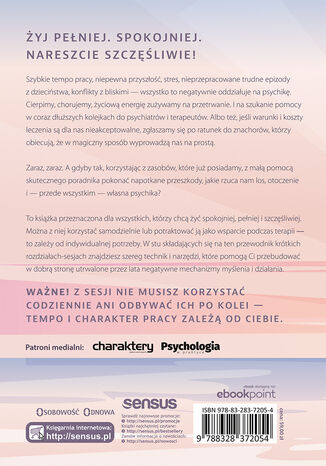 Autoterapia. Sto dni do szczęśliwego życia. Książka z autografem Adam Zemełka - tył okładki książki
