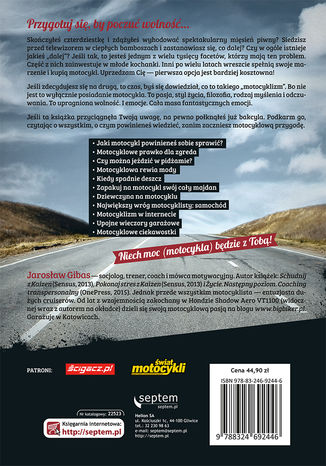 Tył okładki książki/ebooka Motocykl po czterdziestce (zamiast kochanki)
