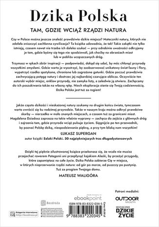 Tylna okładka: Dzika Polska. Tam, gdzie wciąż rządzi natura