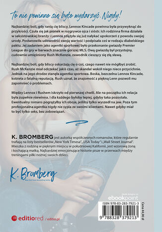 Bez zobowiązań (Bezwzględna gra #2) K. Bromberg - tył okładki ebooka