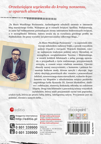 Tylna okładka: Biuro Wszelkiego Pocieszenia. Ministerstwo absurdu