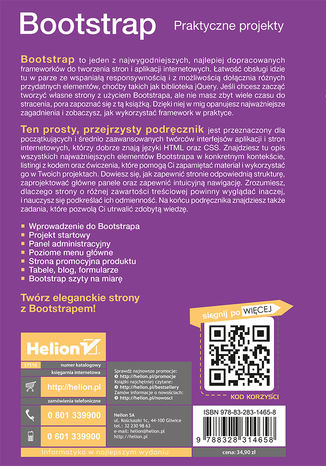 Tylna okładka: Bootstrap. Praktyczne projekty