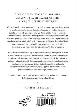 Tylna okładka: Piętno Genevieve. Pod osłoną milczenia