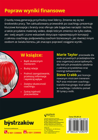 Tylna okładka: Coaching i mentoring biznesowy dla bystrzaków. Wydanie II