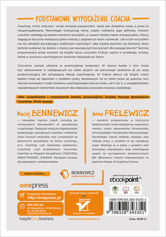 Tylna okładka: Coaching. Zestaw narzędzi