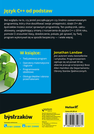 Tylna okładka: C++ dla bystrzaków. Wydanie VII