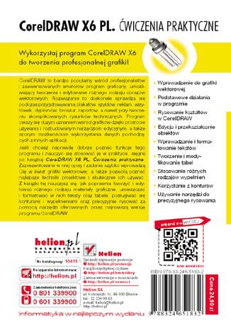 Tylna okładka: CorelDRAW X6 PL. Ćwiczenia praktyczne