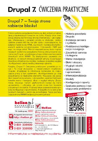 Tylna okładka: Drupal 7. Ćwiczenia praktyczne