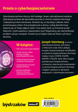 Cyberbezpieczeństwo dla bystrzaków. Wydanie II Joseph Steinberg - tył okładki ebooka