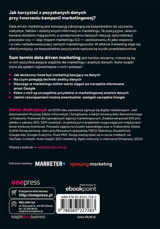 Tylna okładka: Data driven marketing. O logicznym podejściu do podejmowania decyzji