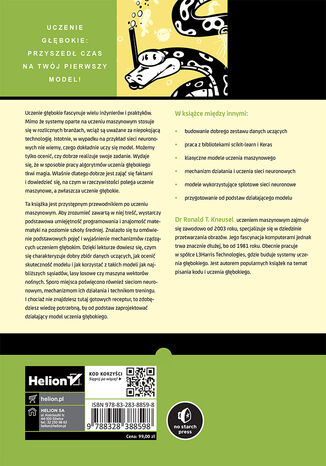 Tylna okładka: Deep Learning. Praktyczne wprowadzenie z zastosowaniem środowiska Pythona