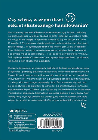 Tylna okładka: Dlaczego klienci od Ciebie nie kupują?
