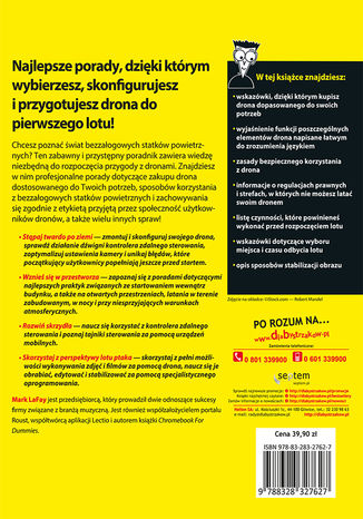 Tylna okładka: Drony dla bystrzaków