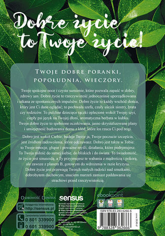 Tylna okładka: Dziennik dobrego życia