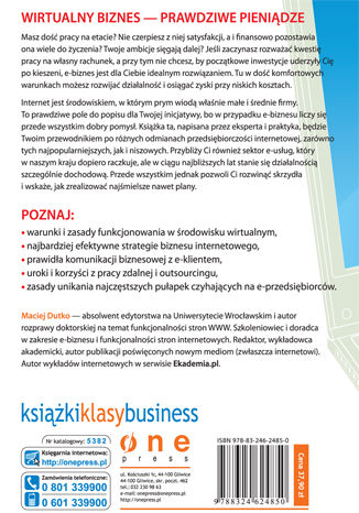 Tylna okładka: E-biznes. Poradnik praktyka