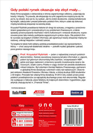 Tył okładki książki/ebooka Go global! Wywiady z twórcami polskich firm, które zdobyły rynki międzynarodowe