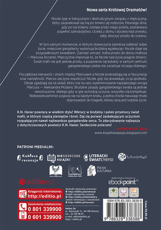 Tył okładki książki/ebooka Zakazany układ