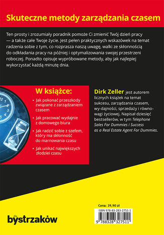 Tylna okładka: Efektywne zarządzanie czasem dla bystrzaków. Wydanie II
