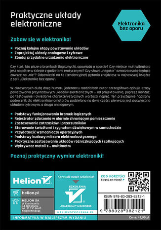 Tylna okładka: Elektronika bez oporu. Praktyczne układy elektroniczne