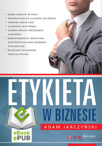 Etykieta w biznesie Adam Jarczyński - tył okładki książki
