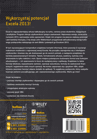 Tylna okładka: Excel 2013 PL. Biblia