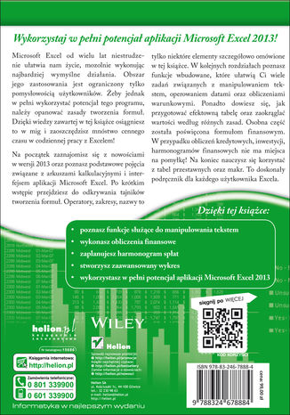 Tylna okładka: Excel 2013 PL. Formuły