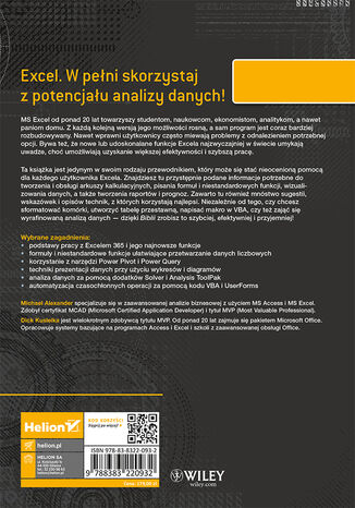 Tylna okładka: Excel 365. Biblia