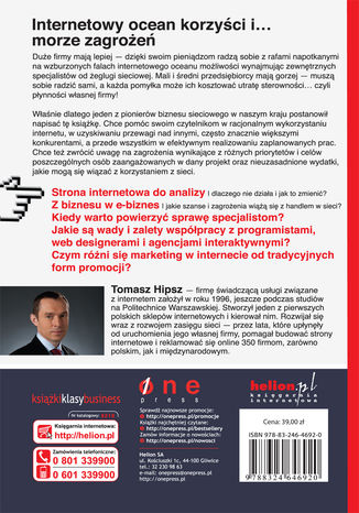 Tylna okładka: Firma w Internecie. Poradnik subiektywny