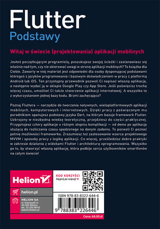 Tylna okładka: Flutter. Podstawy