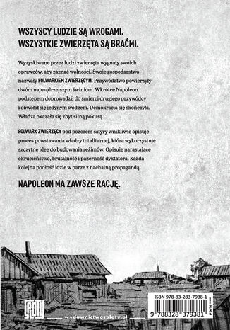 Tylna okładka: Folwark zwierzęcy