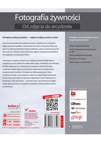 Tylna okładka: Fotografia kulinarna. Od zdjęcia do arcydzieła