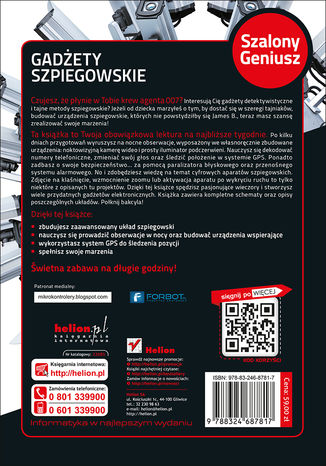 Tylna okładka: Gadżety szpiegowskie. Szalony Geniusz
