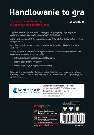 Tylna okładka: Handlowanie to gra