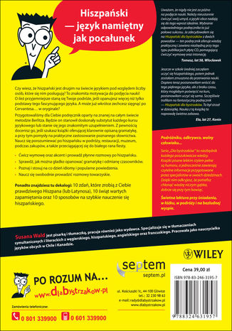 Tylna okładka: Hiszpański dla bystrzaków