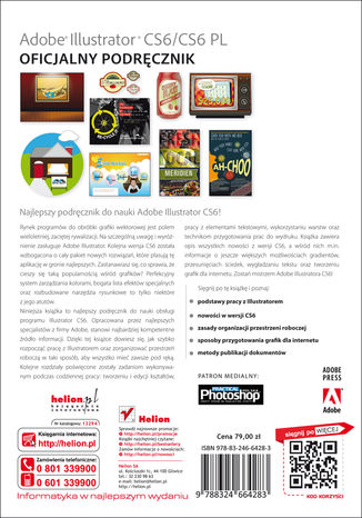 Adobe Illustrator CS6/CS6 PL. Oficjalny podręcznik Adobe Creative Team - tył okładki ebooka