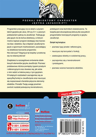 Tylna okładka: JavaScript. Zasady programowania obiektowego