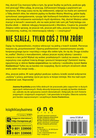 Tylna okładka: Homo corporaticus, czyli przewodnik przetrwania w korporacji. Wydanie II rozszerzone