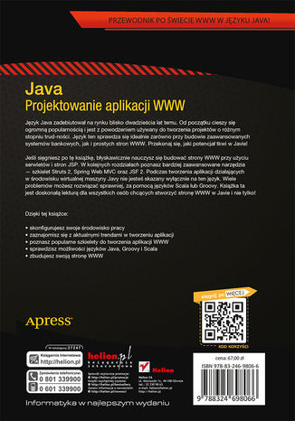 Java. Projektowanie aplikacji WWW Vishal Layka - tył okładki książki