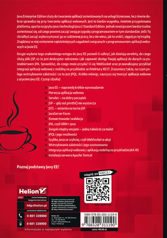 Tylna okładka: Java EE 6. Programowanie aplikacji WWW. Wydanie II