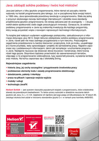 Tylna okładka: Java. Przewodnik dla początkujących. Wydanie VII