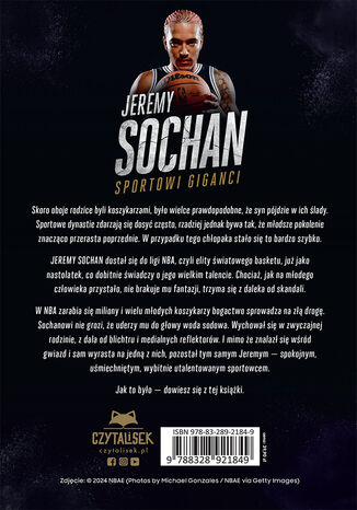 Jeremy Sochan. Sportowi giganci Maciej Gawe - ty okadki ksiki
