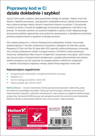 Tylna okładka: Język C. Programowanie mikrokontrolerów i komputerów