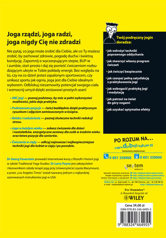 Tylna okładka: Joga dla bystrzaków