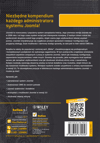 Tylna okładka: Joomla! Biblia. Wydanie II