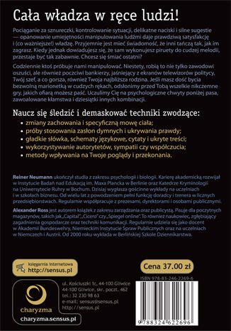 Tylna okładka: Kodeks władzy. Reguły manipulacji