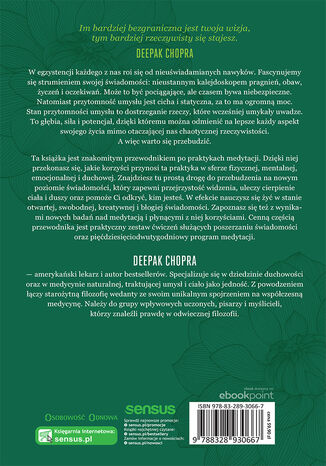 Tylna okładka: Kompletna medytacja. Trening przebudzonego życia
